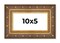 Panoramic Museum Gold Picture Frame - UV Acrylic, Foam Board Backing, Hanging Hardware